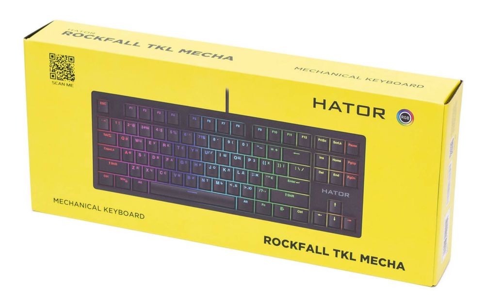 Клавіатура ігрова Hator Rockfall TKL Mecha-621
