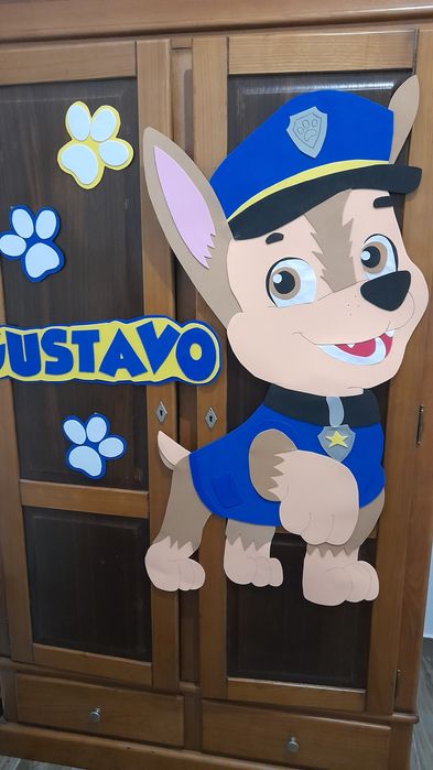 Patrulha pata autocolantes eva gigante painel