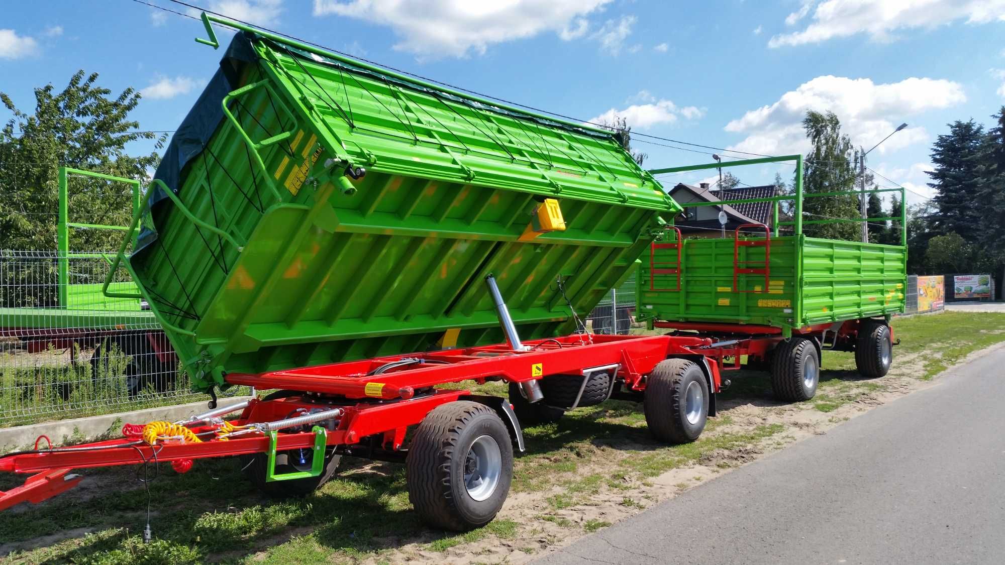 Przyczepa Rolnicza 6-8-10 ton Wodziński Producent Warka dwuosiowa