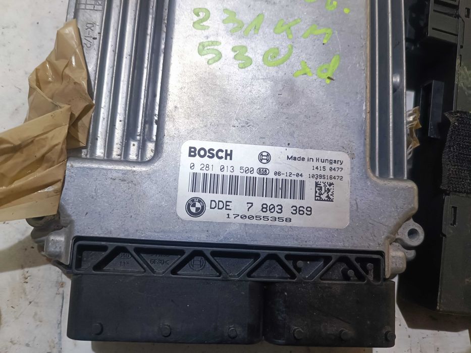 bmw e60 530d 231KM sterownik komputer silnika zestaw do odpalenia