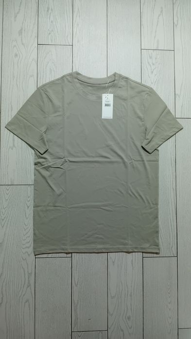 Nowy! Oryginalny 4F T-shirt L męski ciepło-jasno-szary z logo (602)