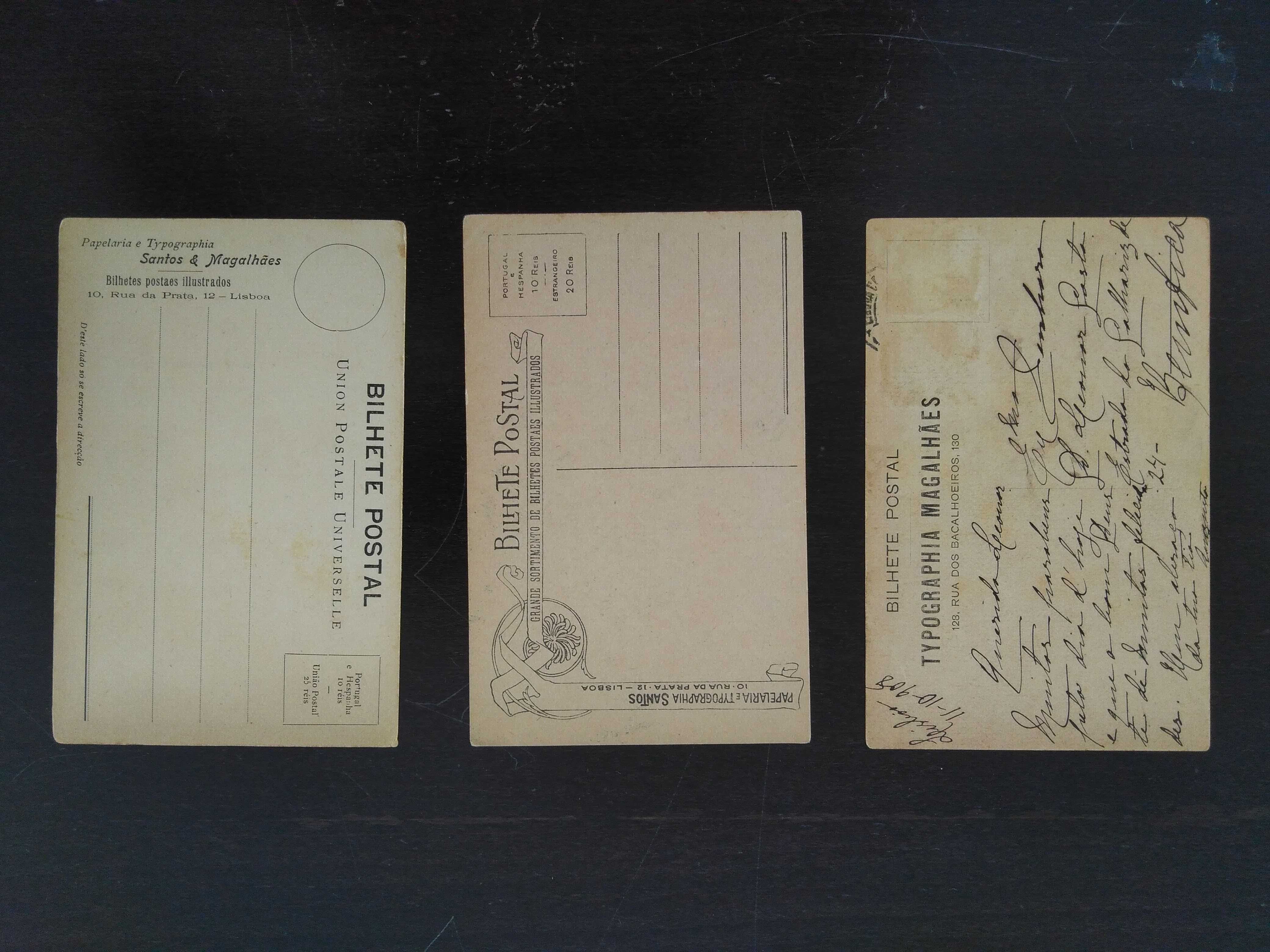 seis postais antigos da família real portuguesa