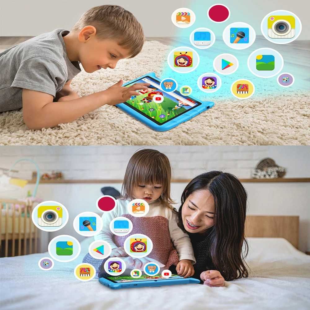 Tablet dla dziecka 7 cali 4GB 64GB Android 13 nauka i zabawa