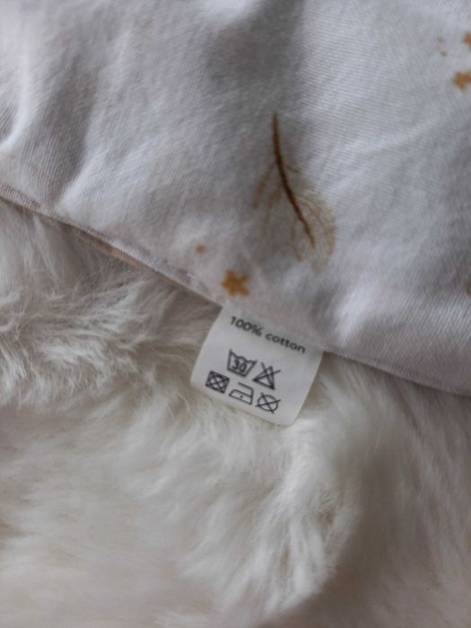 Rożek niemowlęcy 2w1 Koell – biało-beżowy w gąski, 100% bawełna