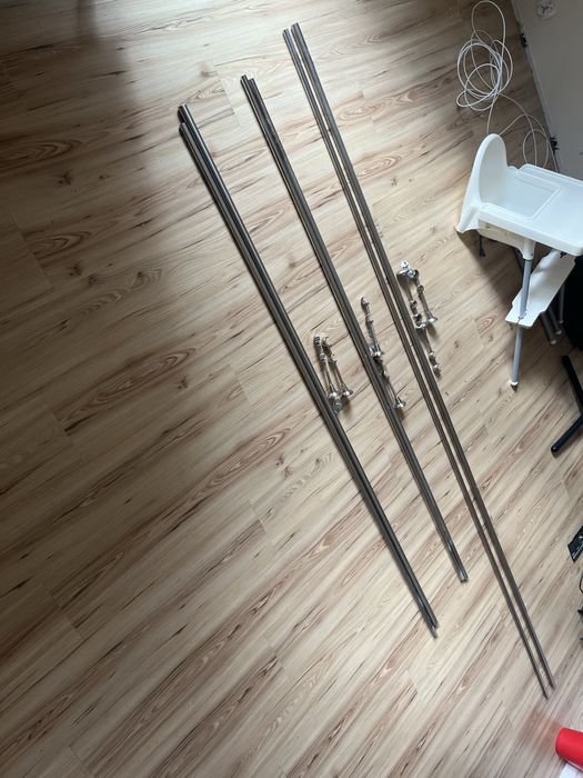 Karnisze podwojne 2 i 3 m