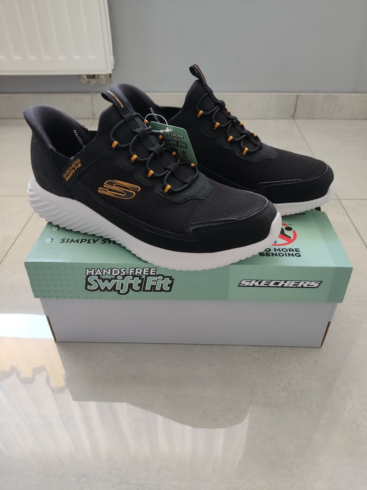 NOWE buty sneakersy męskie Skechers Bounder Swift Fit rozmiar 44t