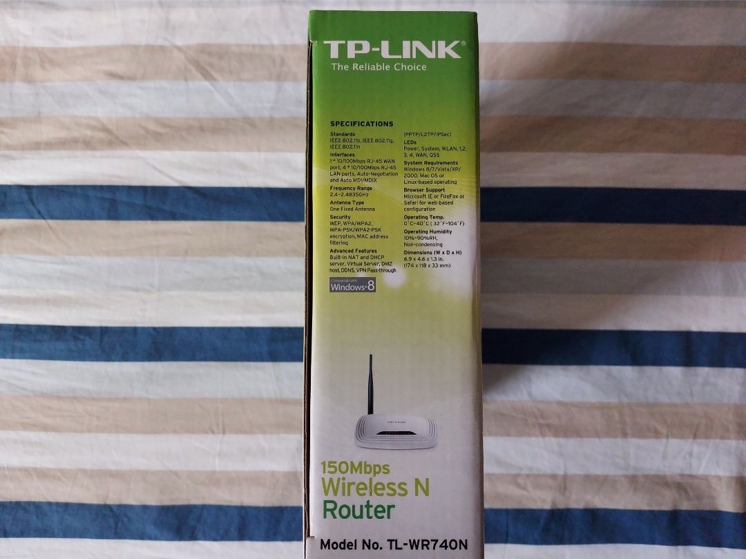 Router TP-Link TL-WR740N połączenie internetu transfer danych 150Mb/s