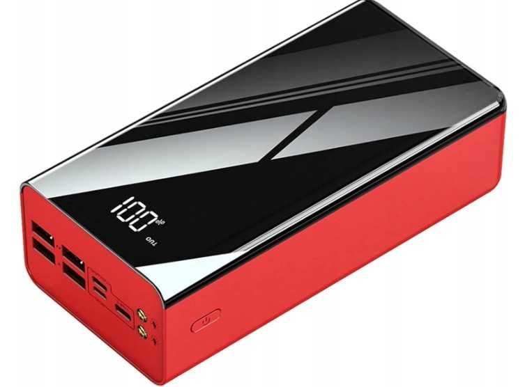 PowerBank Pojemny 50000 mAh usb lightning usb typ-c 7x usb Latarka LCD