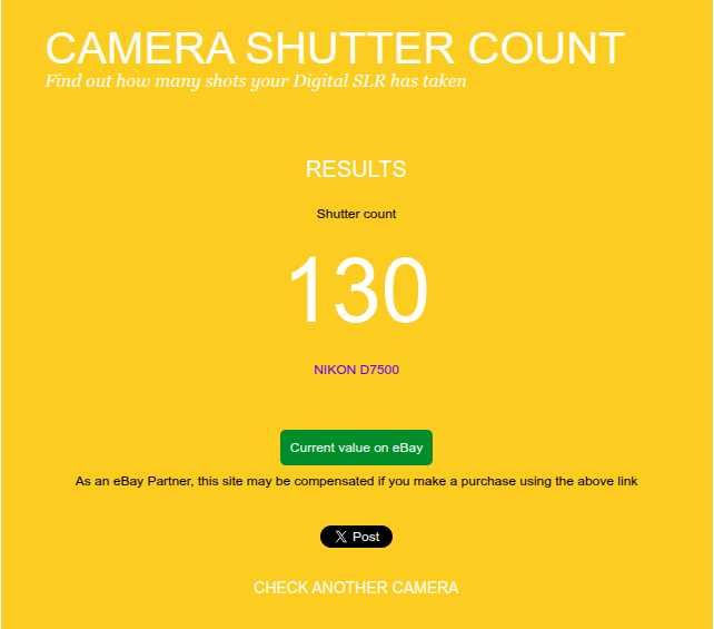 Lustrzanka Nikon D7500 + obiektyw Przebieg 130 zdjęć