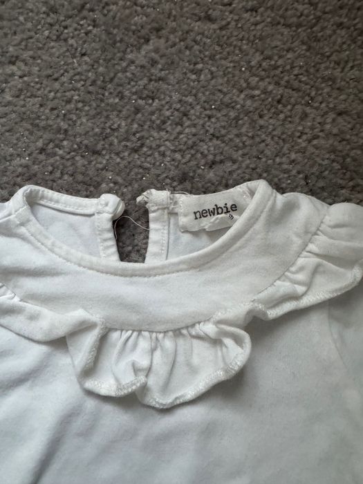 Białe body newbie r. 56