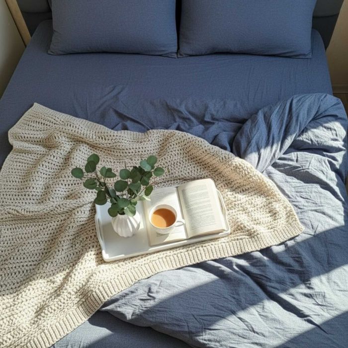 Постільна білизна Варена бавовна. Колір Синій Джинс. Всі розміри