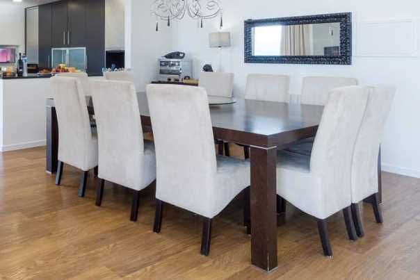 12 Cadeiras de Sala em nobuck tecido