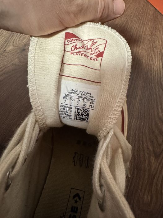 Кеди Converse Chuck Taylor бежеві