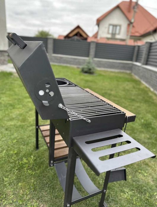 НОВИНКА / Мангал з кришкою метал 5 мм ПОСИЛЕНИЙ