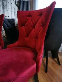 Fotel krzesło w pięknym  kolorze wino