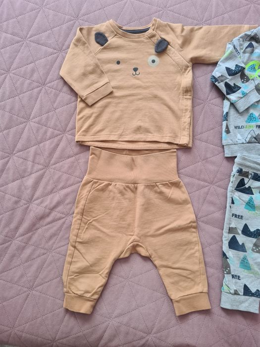 2 komplety H&M i Coccodrillo rozmiar 68 cm