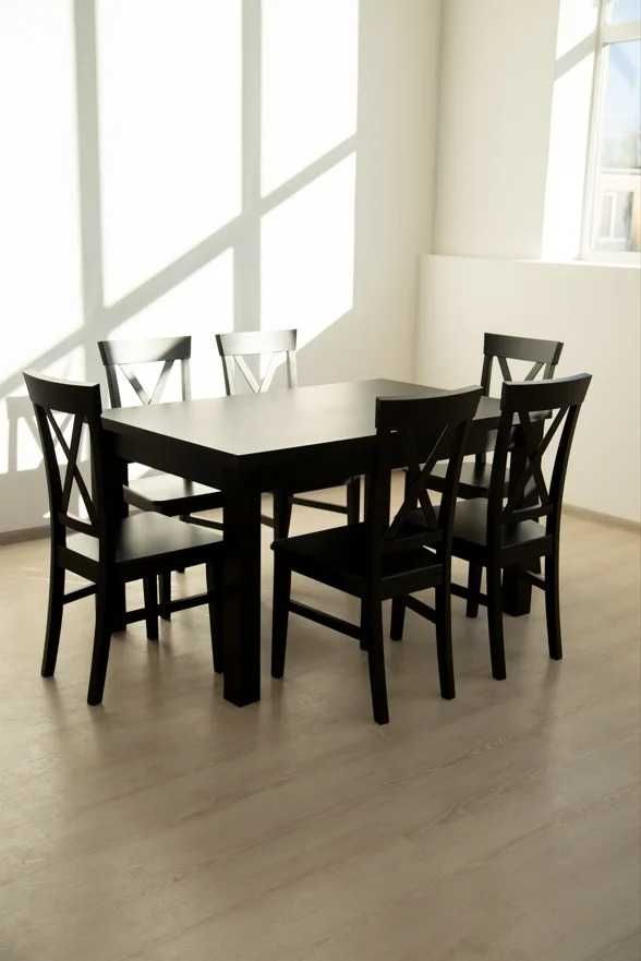 Комплект обеденный стол и стулья. Кухонний стіл та стільці. Стол Стул