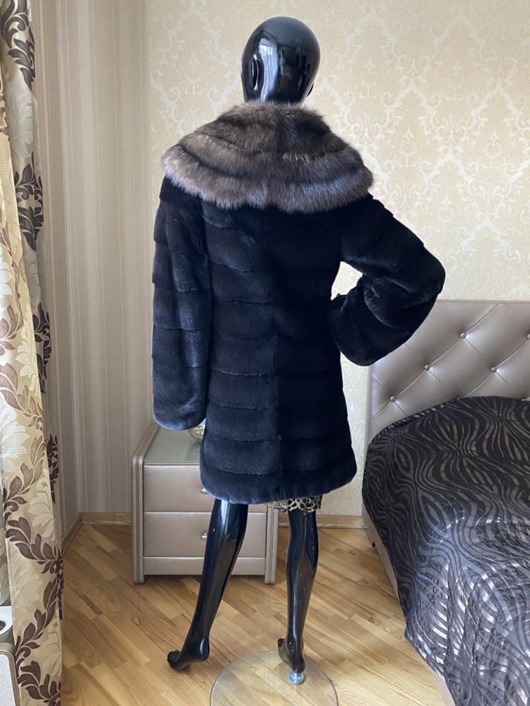 22.12 Київ! Норкова шуба Ego з соболем, blackglama, 42-46