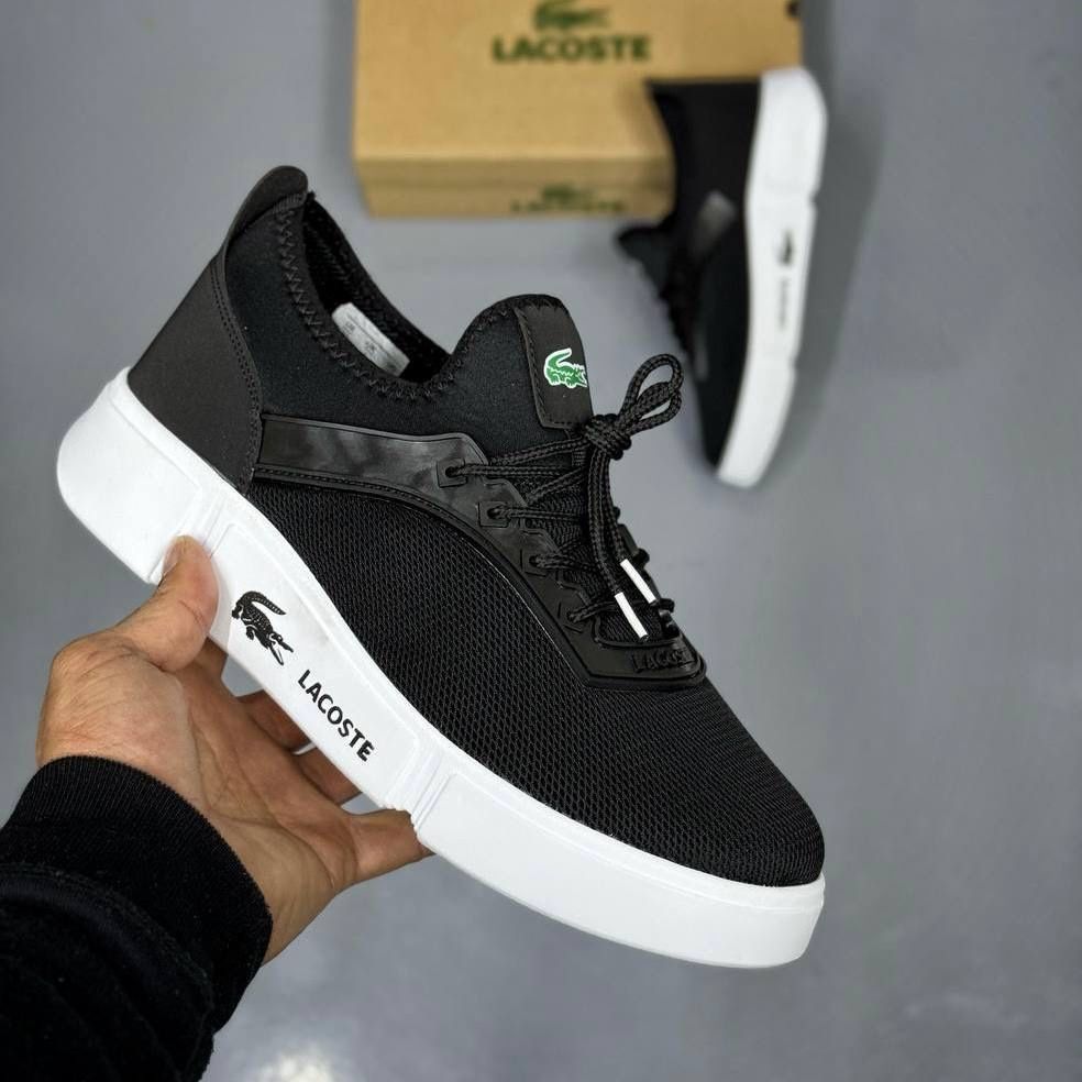 Чоловічі кросівки лакоста Lacoste Black White 40,41,42,43,44