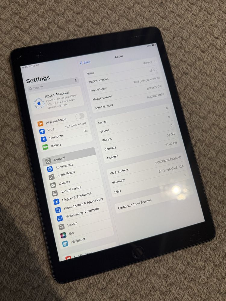iPad 9th generation 64GB