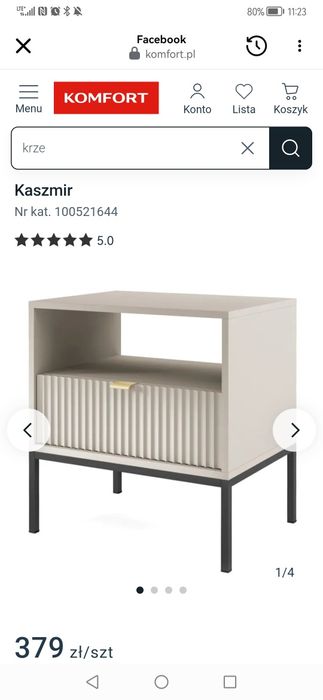 Szafka nocna stolik nocny kaszmir komfort NOWE