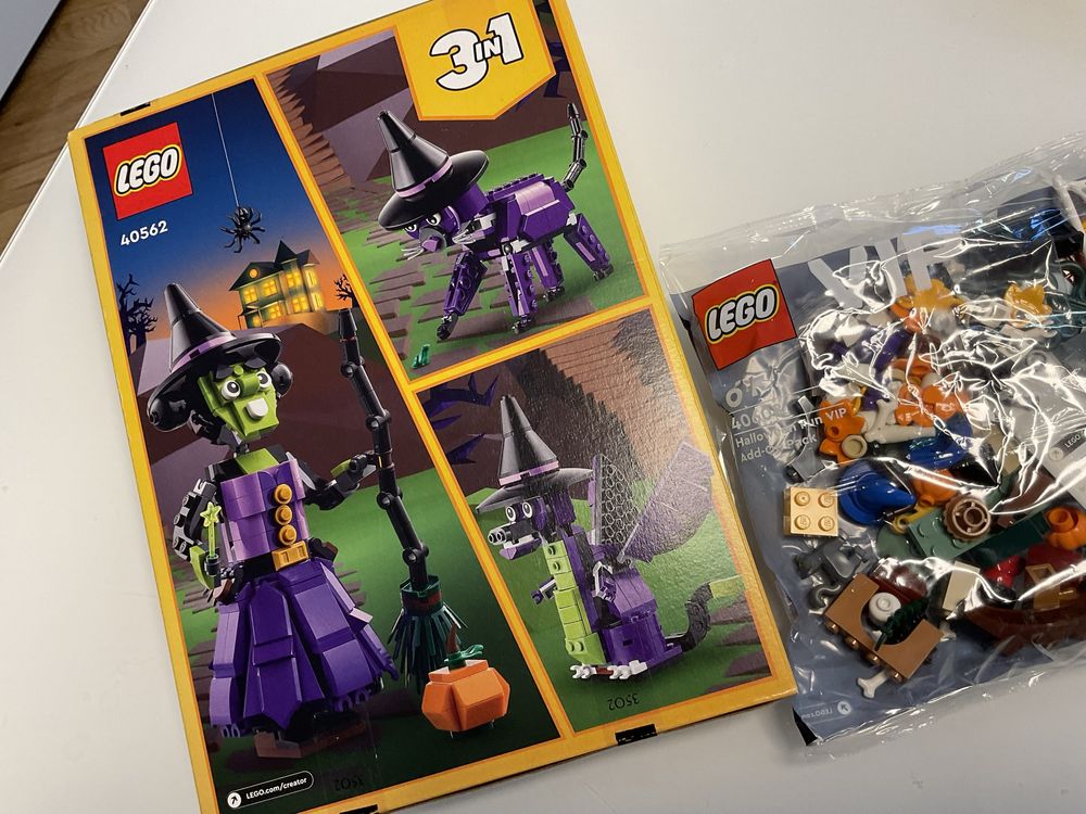 Lego 40562 + 40608 Czarownica 3in1 plus Halloween Fun