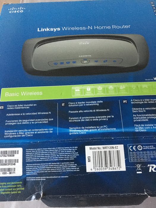 Router Linksys como novo