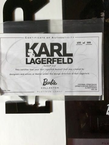 Barbie Karl Lagerfeld