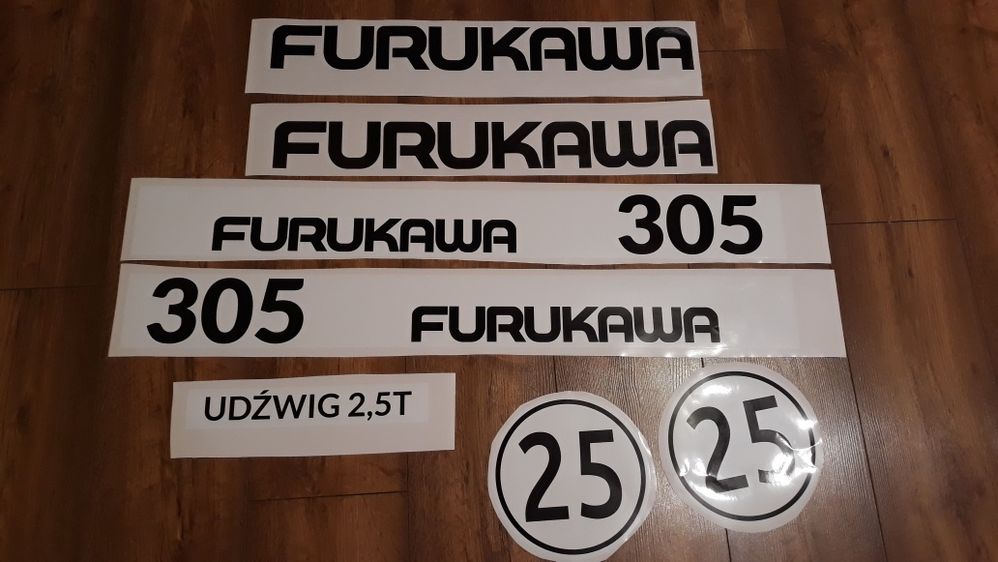 Naklejki ładowarka furukawa 305