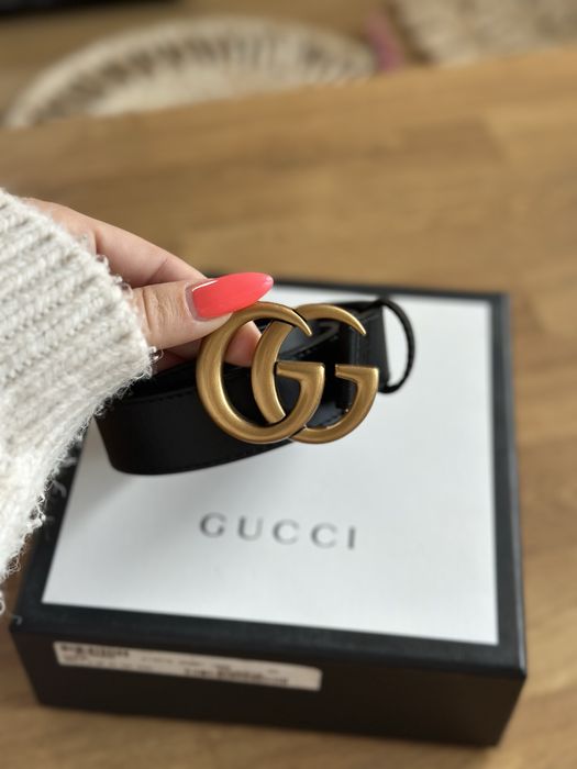 Pasek gucci skorzany