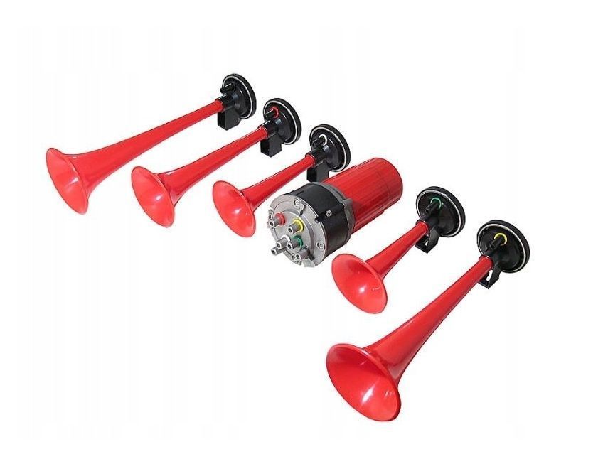 Fanfara klakson z melodią LA CUCARACHA kompresor 12V