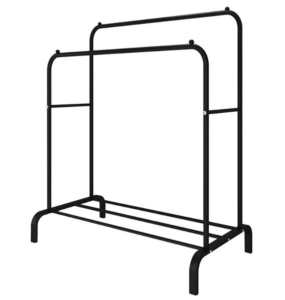 Двойная стойка вешалка 150х110х54 см для одежды и полкой для обуви Dou