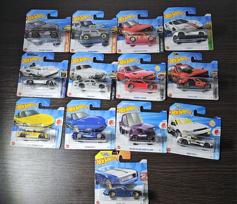 Hot Wheels 2023-2025 "ОНОВЛЕННЯ 10.12" Мейни, 5ти паки, Premium та TH
