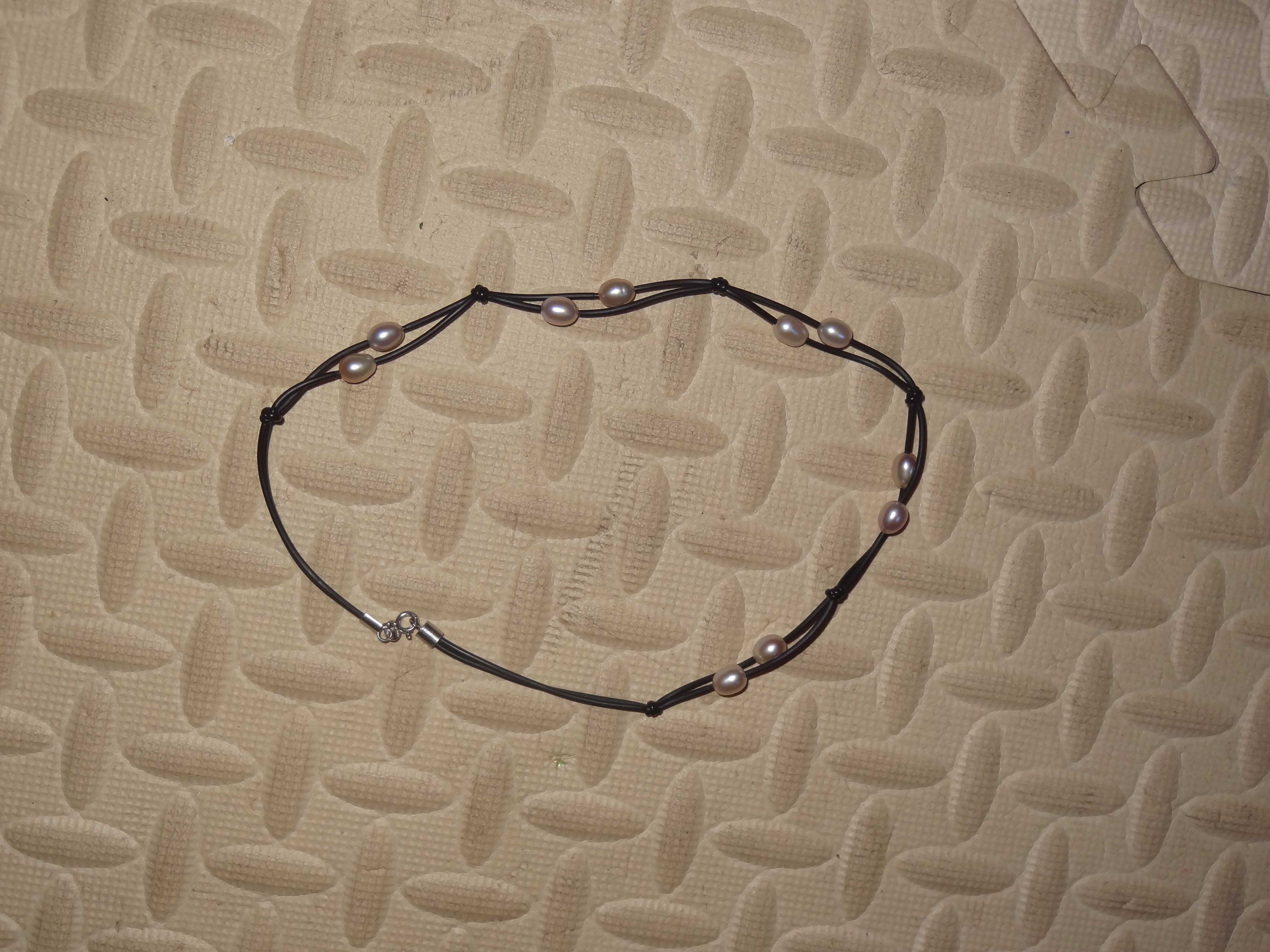 Ожерелье колье винтаж жемчуг натуральний
