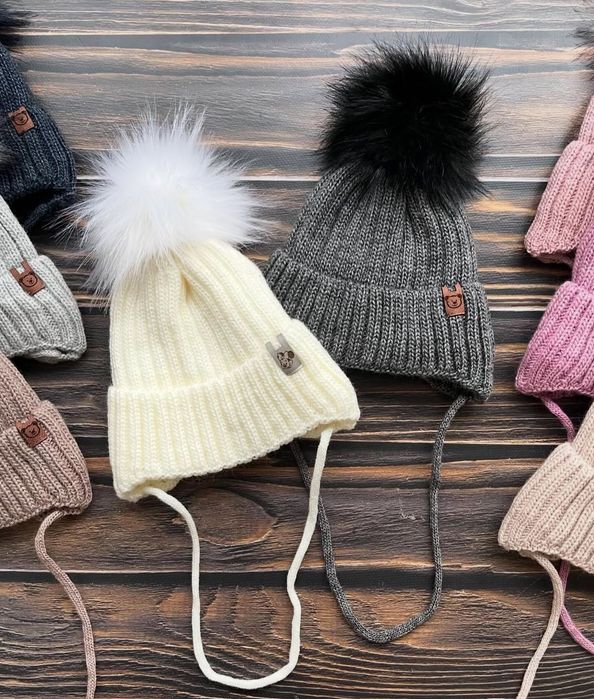 Дитяча зимова шапка від 0 до 12 міс
