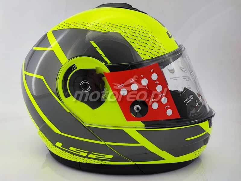 WYPRZEDAŻ Kask Szczękowy Blenda LS2 FF908 Strobe II CODE Yellow