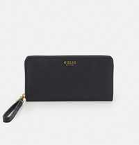 Guess ZANELLE CHEQUE ORGANIZER - Portfel - black