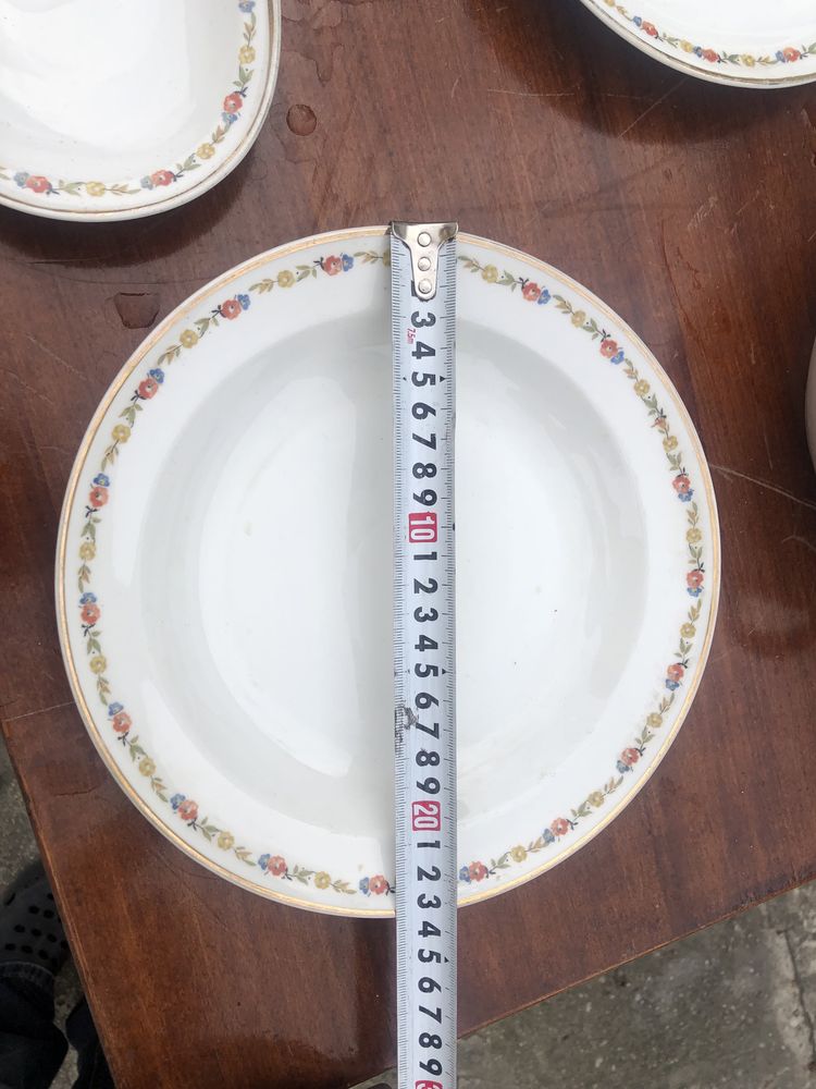 Porcelana vintage PRL zestaw głębokich talerzy