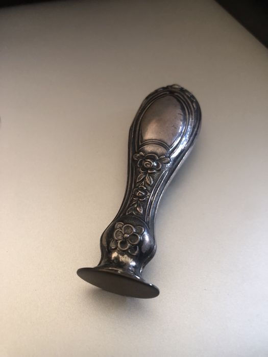 Selo de sinete de prata antigo vintage