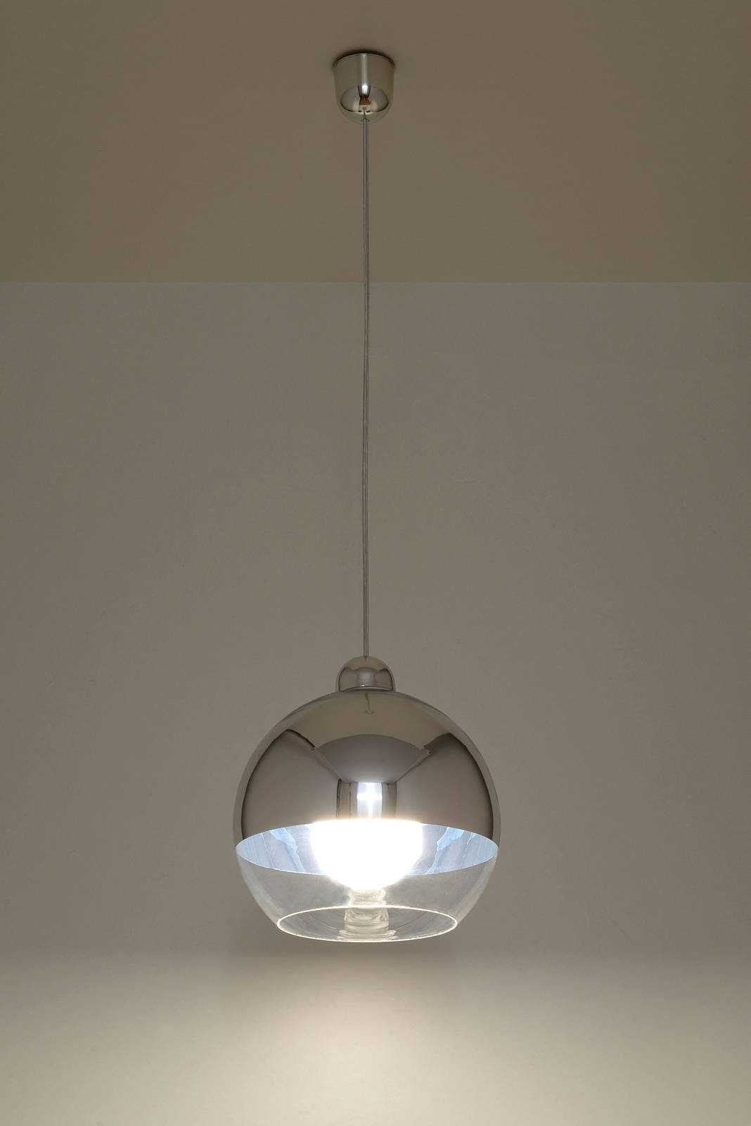 Lampa wisząca chrom 25 cm