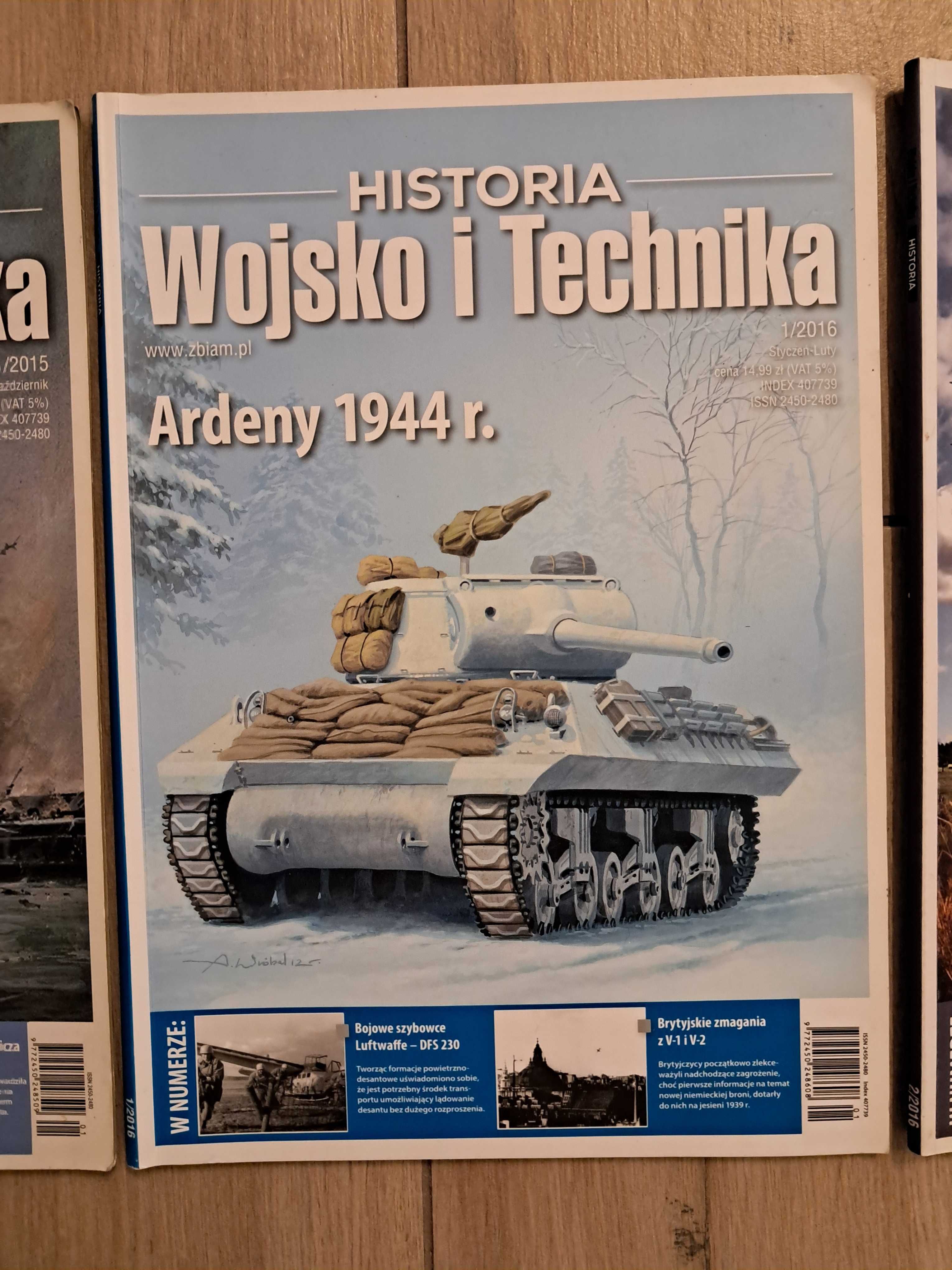 Historia Wojsko i Technika - 3szt - 1/2015 , 1/2016 , 2/2016