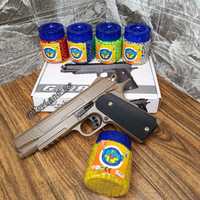 Детский Игрушечный Пистолет + 1000 Пулек В комплекте Galaxy Colt