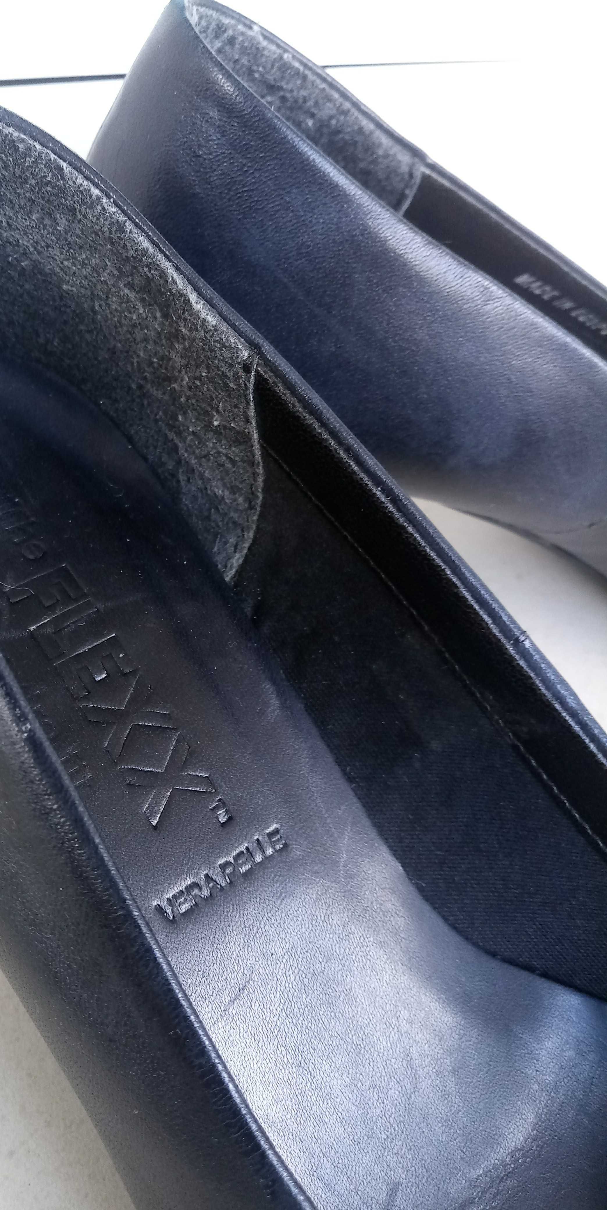 Skórzane czarne buty damskie, rozmiar 37 (4), Flexx Vera Pelle