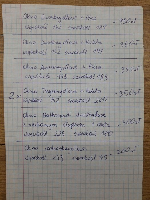 Okna PCV z demontażu.