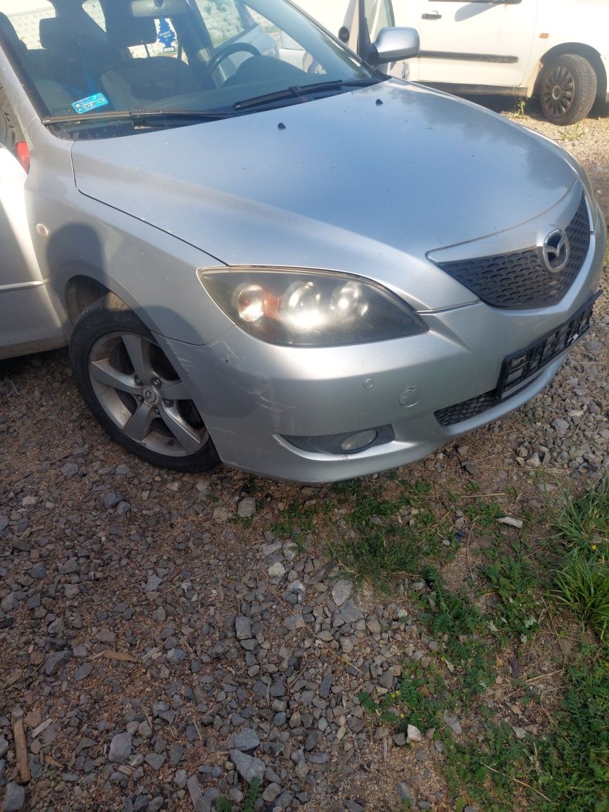 Przód mazda 3 BK 2005r 1.6citd srebrny 22V