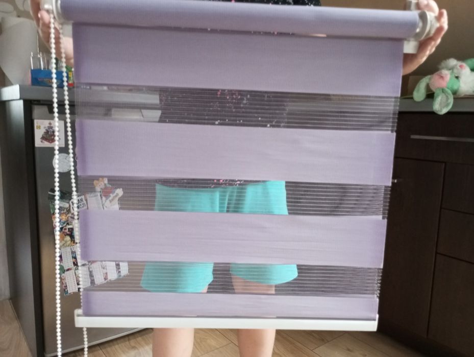 Roleta dzień noc 45x140cm fioletowa