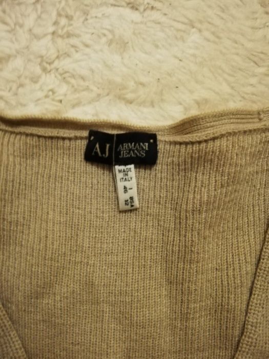 sweter AJ 10/12 M/L sweter AJ 38/40 beżowy wełna, sweter AJ 38/40 beż