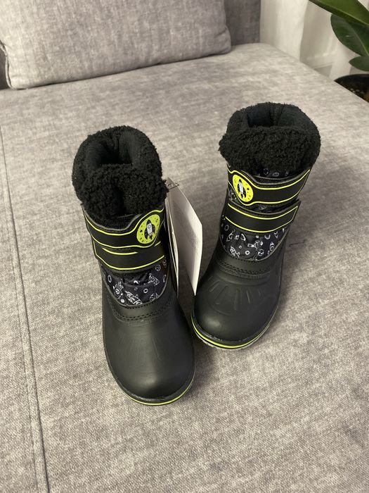 Śniegowce buty zimowe dzieciece, czarne Cleve r. 29