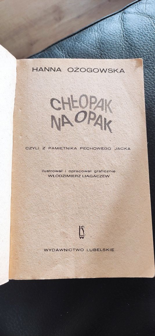 " Chłopak na opak" Hanna Ożogowska