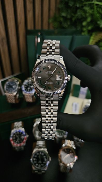 Rolex Datejust, mostrador Ardósia e nomeração Romana